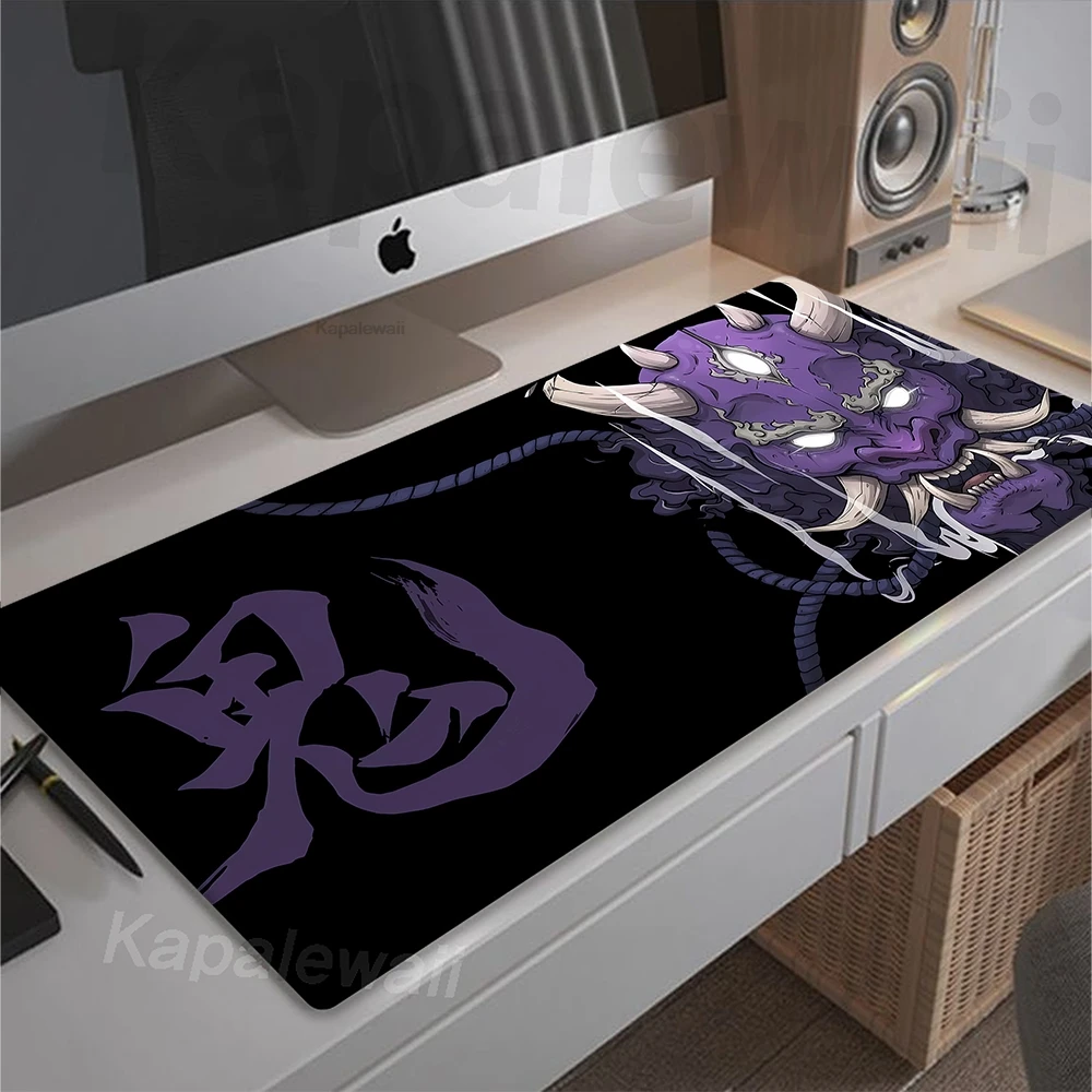 

Oni Mouse Pad Gamer Japanese Style Desk Mat Large Mousepad Xxl Gaming PC Accessories for Computer 40x90cm Mouse Mat Rug Laptop