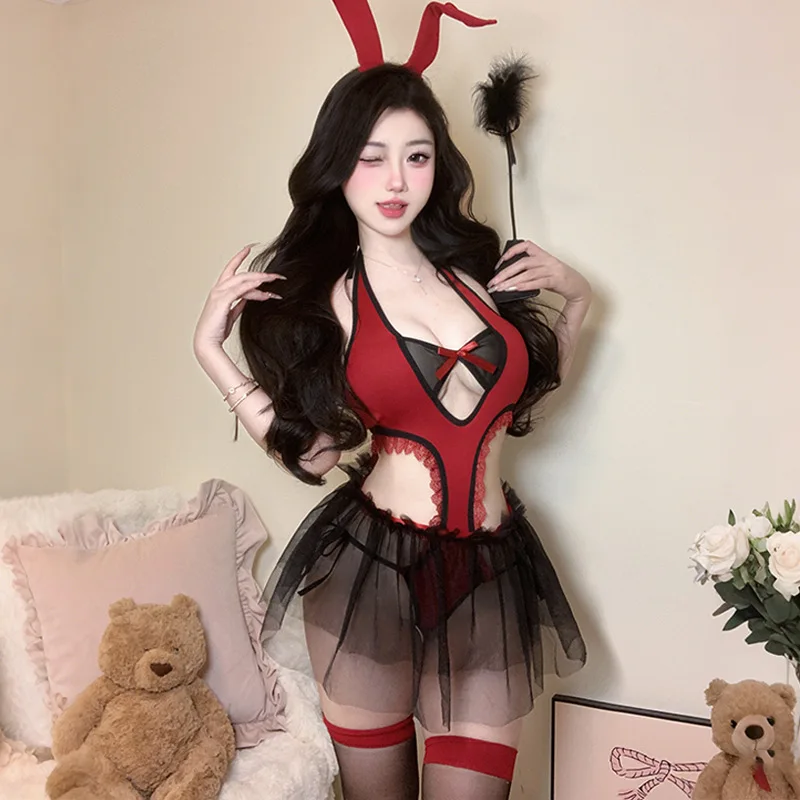 

Sexy Lingerie Female Devil Uniform Suit Sexy Jumpsuit Sexy Temptation Lingerie
