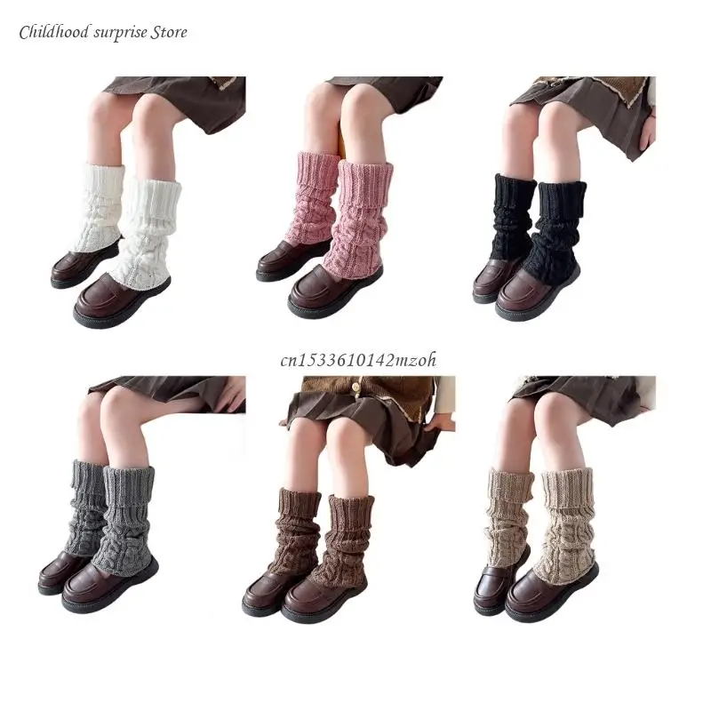 Girl Knee High Socks for Dress Toddler Winter Slouchy Socks Thicken Leg Warmers Dropship