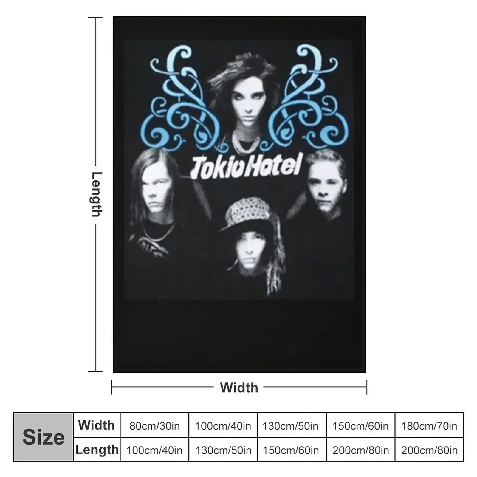 Tokio Hotel Throw Blanket Beautifuls christmas gifts Thermals For Travel for sofa Polar Blankets