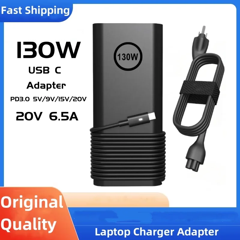 130W USB C Laptop Charger for Dell Precision 5470 5480 5550 5560 5530 5570 5750 5760 5770 3550 3560 3570 3571 2in1,XPS 15 17 957