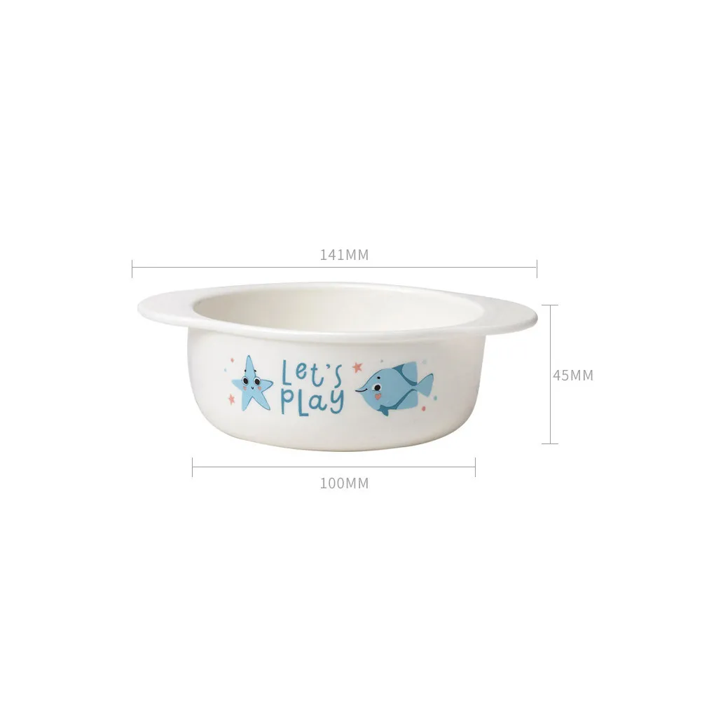 1Pcs Baby Bowl Heat Resistant Food Grade PP Material Lightweight Portable Microwave Safe Infant Feeding Bowl Easy Wash Baby
