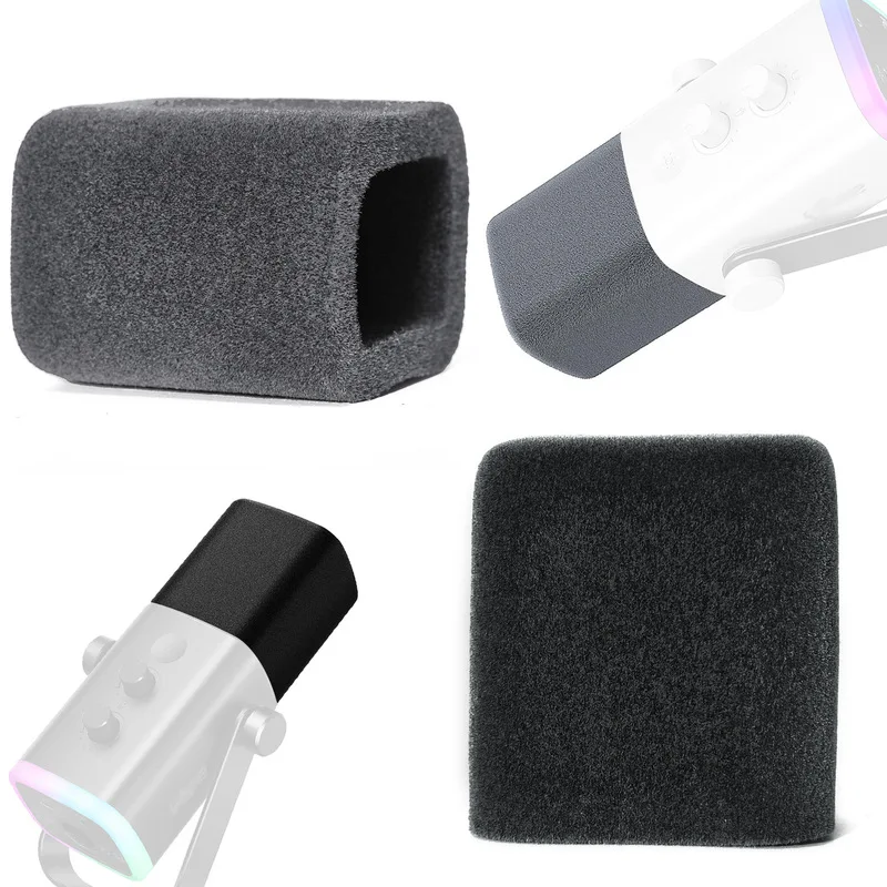 Premium Flocking Sponge Windproof Replacement Mic Cover Compatible With FIFINE AmpliGame AM8 Streaming Microphone Accessories