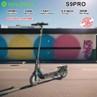 Isinwheel S9Pro Electric Kick Scooter 20km/h Folding Design 330W 7.5Ah Capacity for Adults Urban Commuting