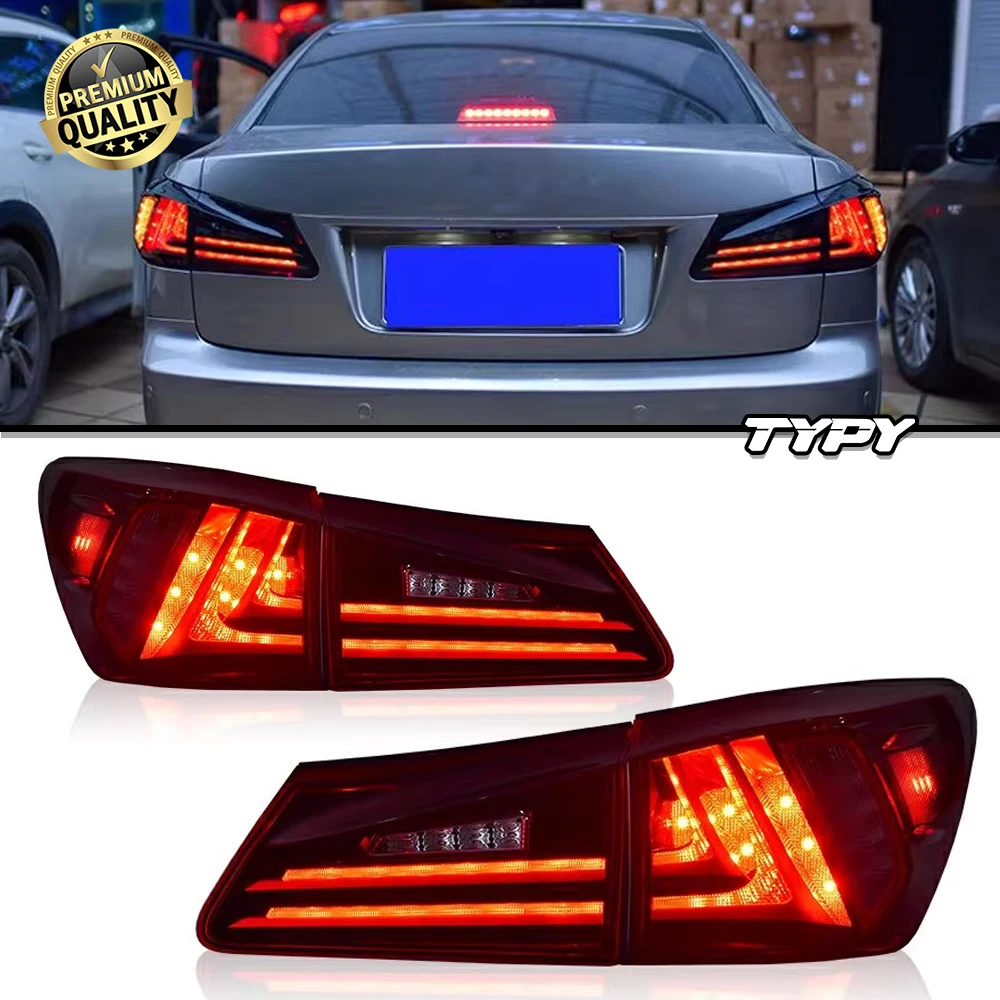 

TYPY автомобильный Стайлинг для Lexus IS задний фонарь IS250 2006-2012, обновление, модифицированный для нового DRL, динамический указатель поворота, светодиодный задний фонарь