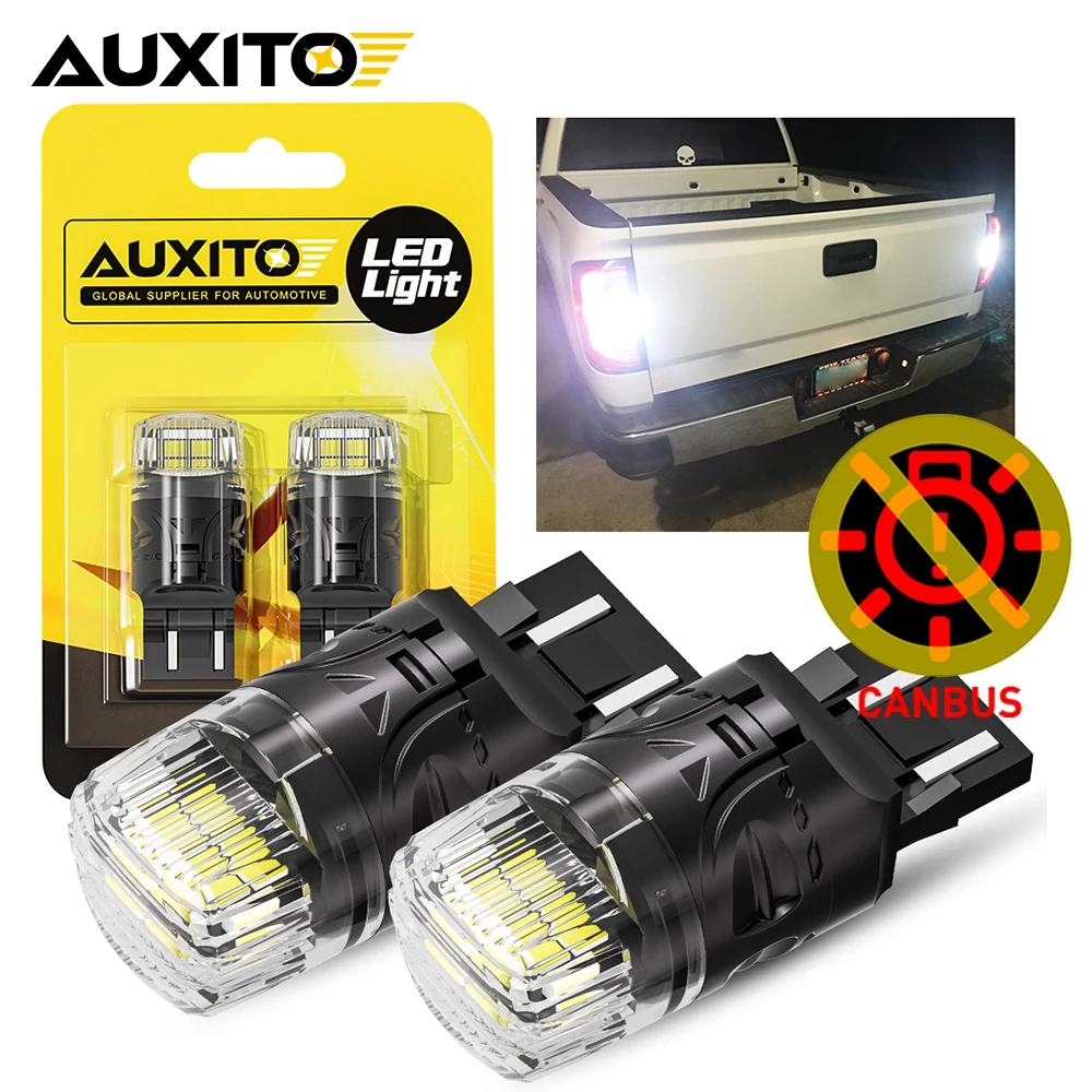 

AUXITO 2Pcs T20 7443 W21/5W Canbus 7440 W21W WY21W T25 3157 P27W P27/7W BA15S P21W PY21W 1157 P21/5W LED Bulbs Car Light