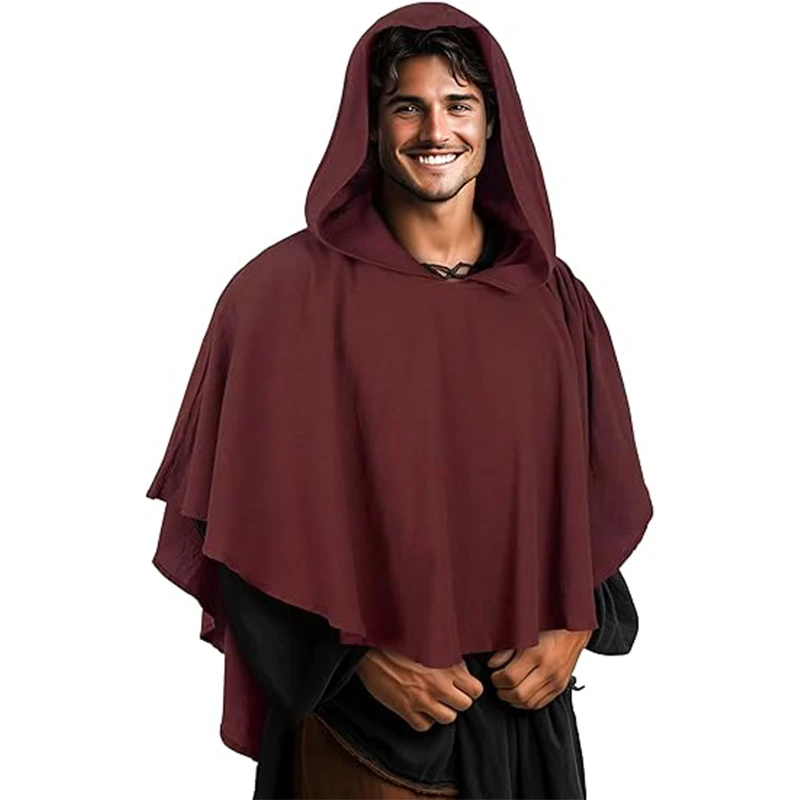 Renaissance Hooded Cloak Medieval Halloween Cloak With Hood Padme Costume Cloak