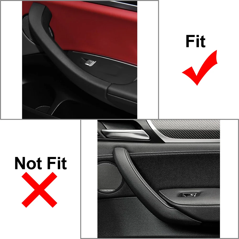 1Pcs Car Inner Interior Door Pull Handle Outer Cover For BMW X3 G01 X4 G02 F97 F98 2018 2019 2020 2021