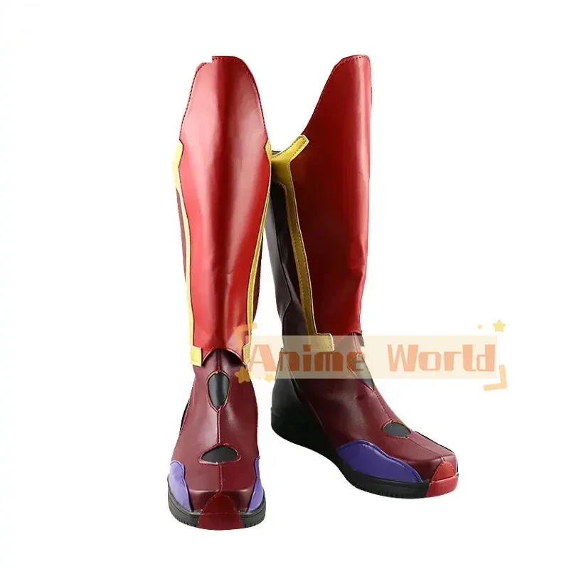 

Superhero Vision Cosplay Shoes Halloween Carnival Boots Anime PU Leather Shoes Custom Made