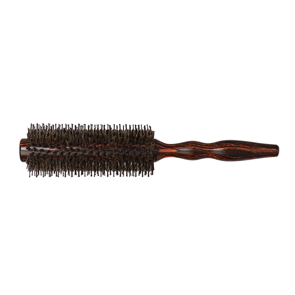 Curly Hair Comb Women Sleek Ponytail Clips for Wood Handle Roller Brush Rolling Hairstyle Combs Straight