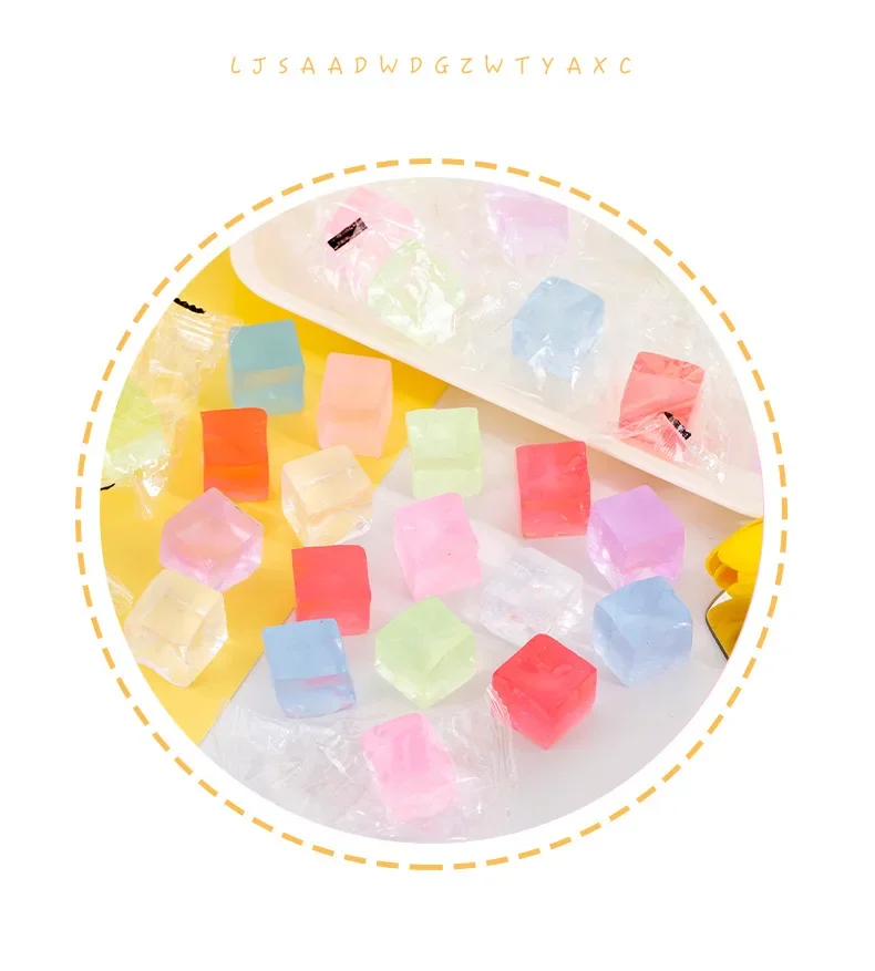 5 pçs simular gelo jogo das crianças espremer brinquedos alívio do estresse brinquedos e ferramentas de alívio do estresse 2.4cm brinquedo de ventilação de geléia
