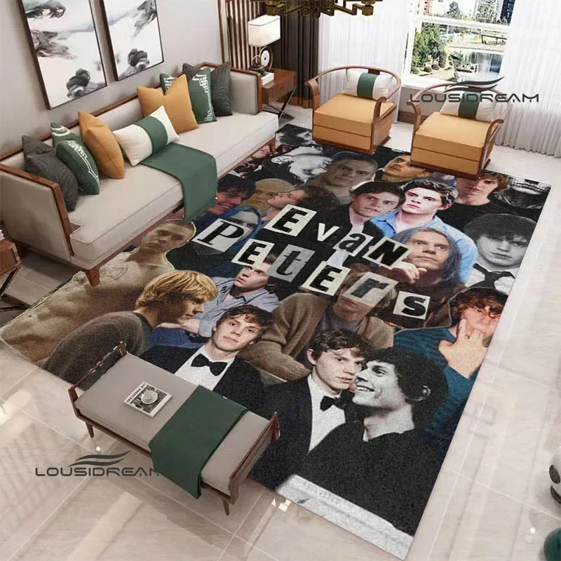 3D Evan Peters pattern printed carpet living room bedroom carpet non-slip doormat art decoration carpet play mats birthday gift