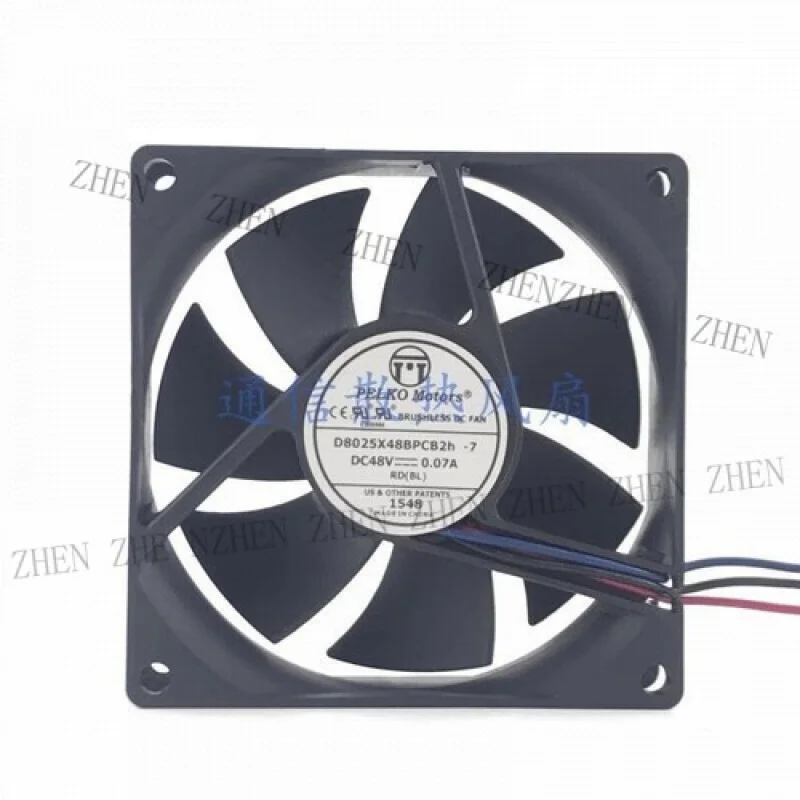 Y 1 Pc. New D8025X48BPCB2h-7 48V 0.07A 8025 3-Wire Inverter Cooling Fan
