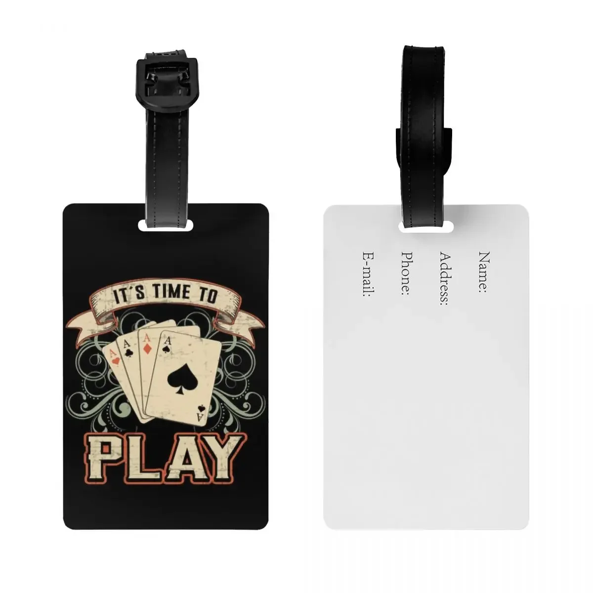 Custom Cards  Playing Day Poker Luggage Tags  Game Players Baggage  Privacy Cover Name ID 