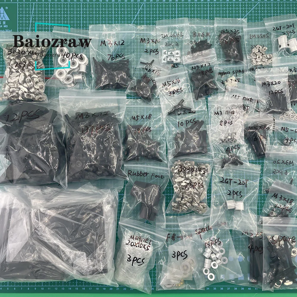 Baiozraw Rat Rig V-Core 3.1 Base Parts Kit-All Versions Hardware Bearing Fastener Kit Mechanical Parts