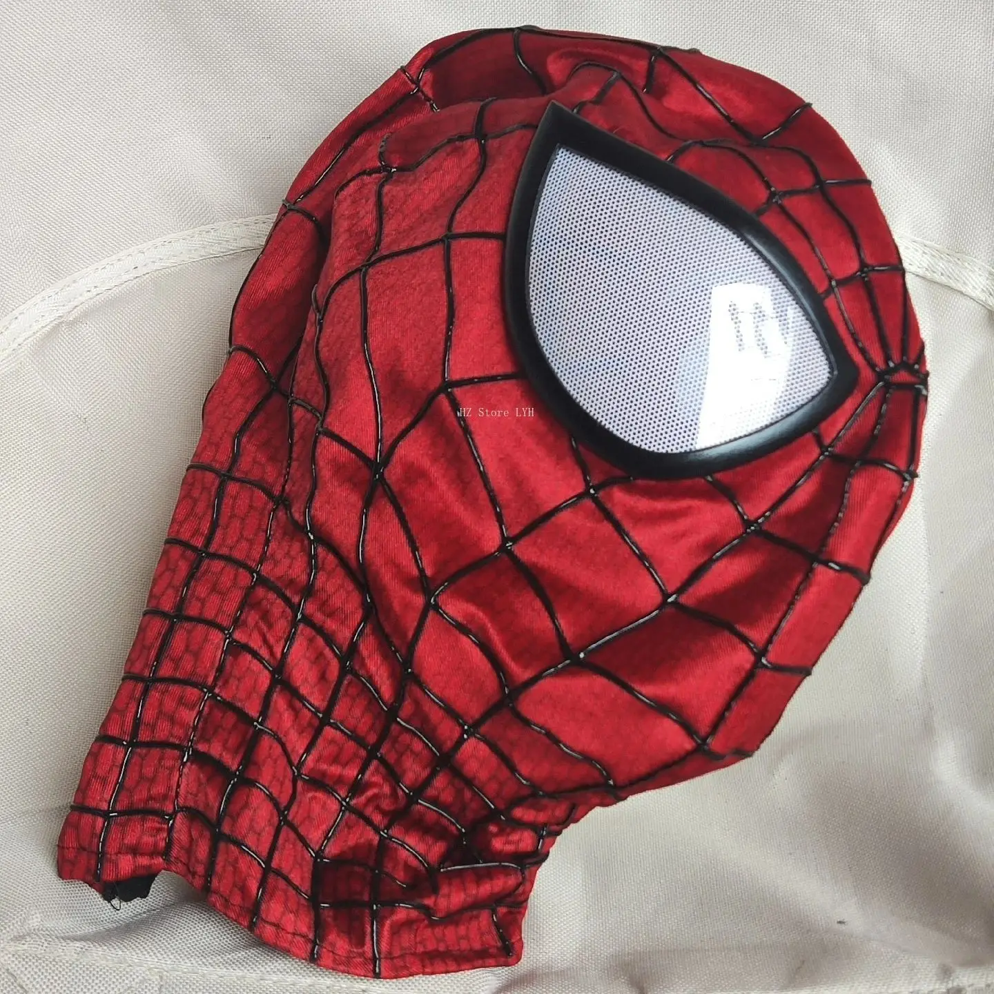 mar-vel Spider-Man Mask Fabric with Eyes, TAMS 2 Mask (without Shell) 3D Digital Printing Spiderman Masks for Fans DIY Handmade