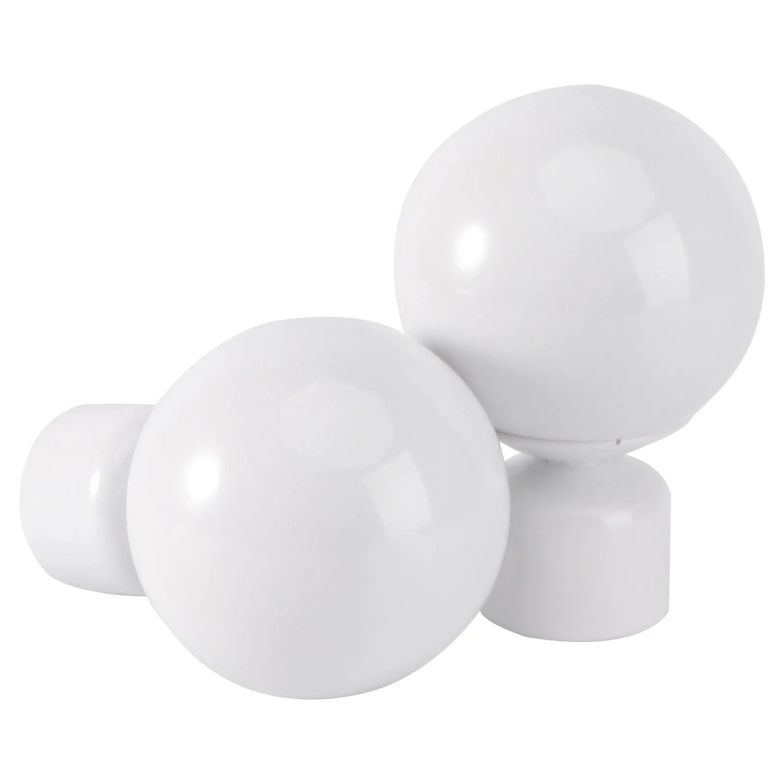 

2Pcs Decorative Curtain Rod Fittings High Grade Window Curtain Rod Ends Elegant Home Decor Accessories