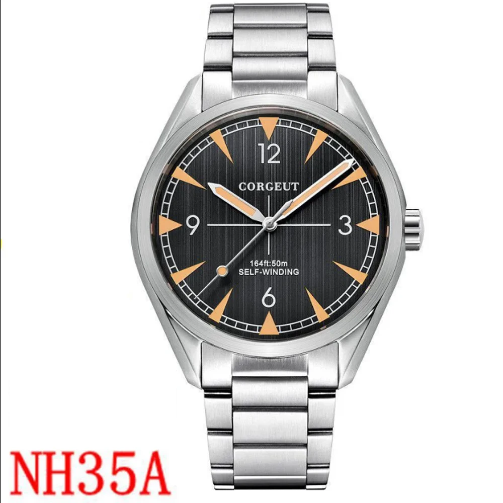 

NH35 Automatic Watches Luxury brand Sports clock swim Watch Self-Wind Military Sapphire Steel Dress MIYOTA Mechanical Wristwatch