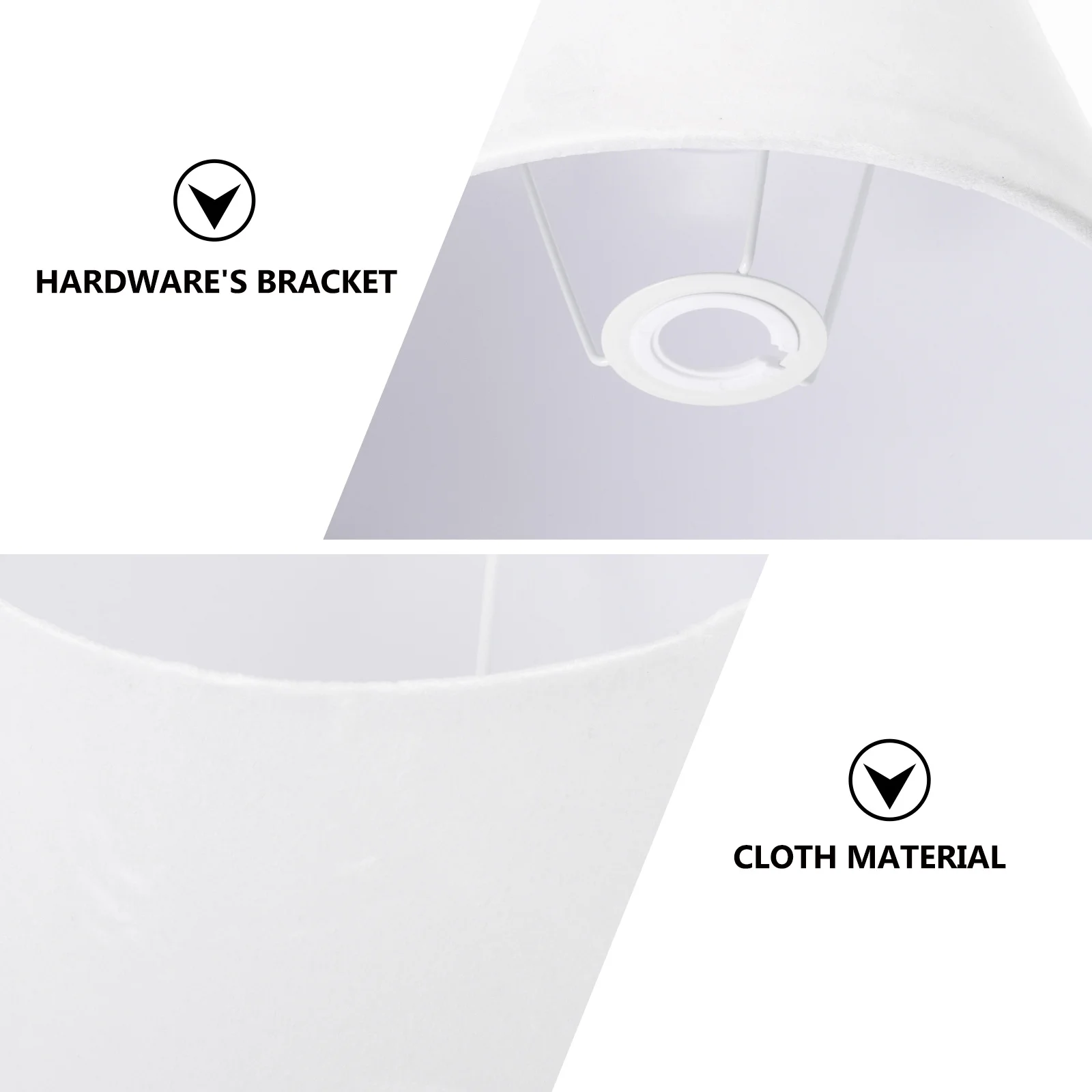 1 قطعة عاكس الضوء الأبيض تصميم بسيط أنيق من القماش العالمي صالح الجدول السقف أباجورة المزاج الدافئ حل الإضاءة الزخرفية