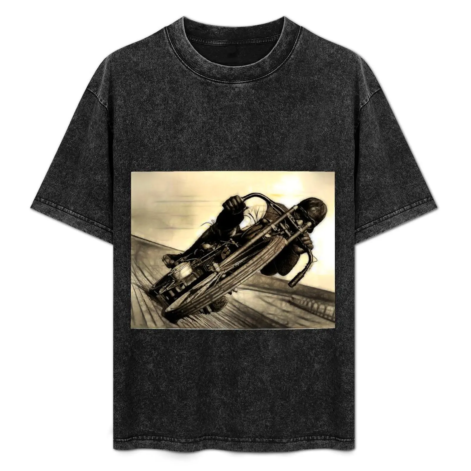 

Vintage Board Track Racer T-Shirt Casual Trendy Streetwear Tee Shirt