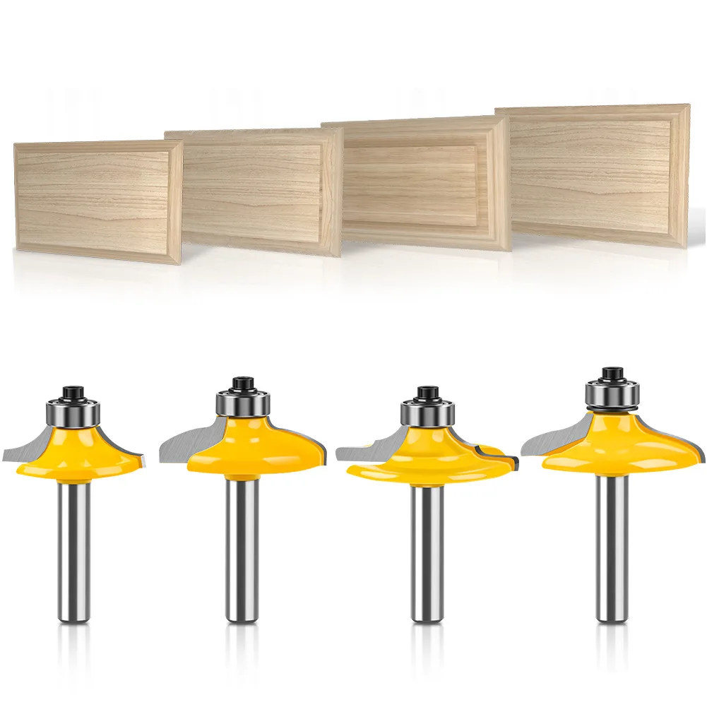 1PC 8MM 12MM Shank Milling Cutter Drawer Front Cabinet Door Front Router Bit Wood Carving Router Bits For Wood Woodworking Tools