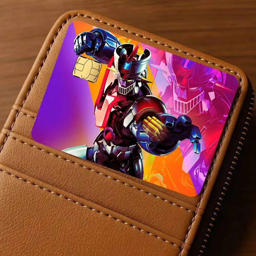 Anime M-Mazinger japan Z  Credit Card Public Transportation Cards Protective Sticker Waterproof Card Face Decoration