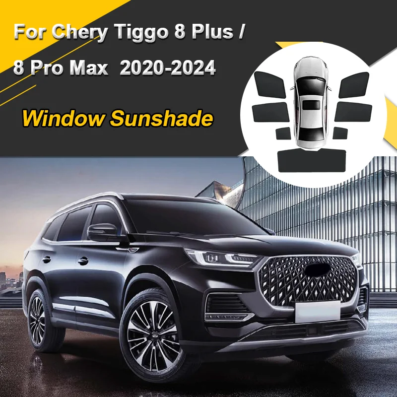 

Автомобильные солнцезащитные козырьки для Chery Tiggo 8 Plus Pro Max 2020 2021-2024, солнцезащитные козырьки с магнитной теплоизоляцией, оконный козырек, автоаксессуары