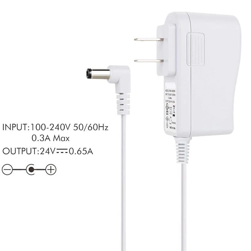 24V 0.65A 650mA Adapter Power Supply Replacement Cord Cable for Essential Oil Diffuser Aromatherapy Humidifier Charger