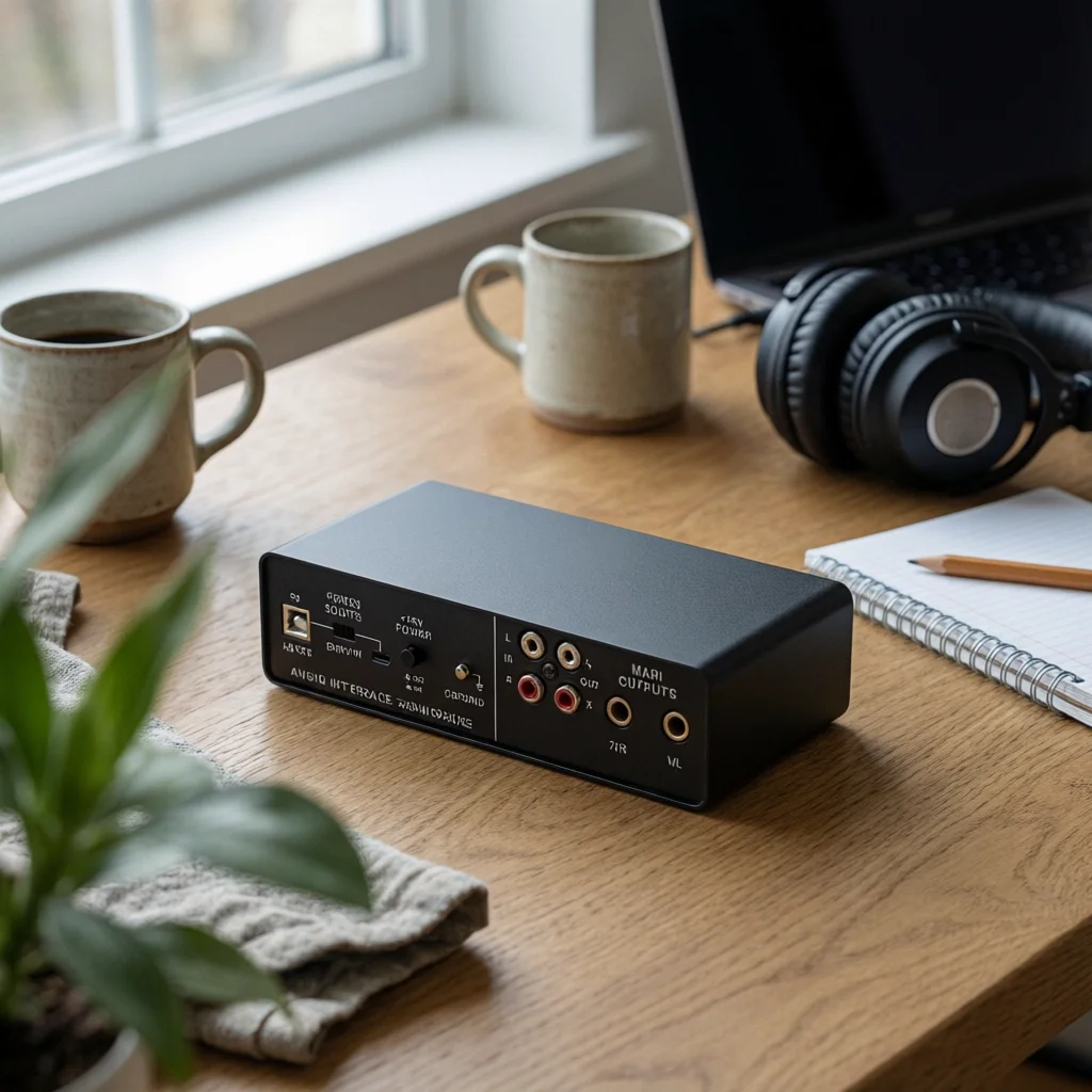 USB Audio Interface Loopback External Audio Interface Sound Card Driver-Driverless Portable for Streamers, Live Broadcasting