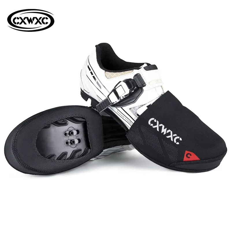 CXWXC Road Bike Shoe Covers Windproof Toe Cover Cycling Overshoes Neoprene Waterproof  Protector Booties for Racing and Safty