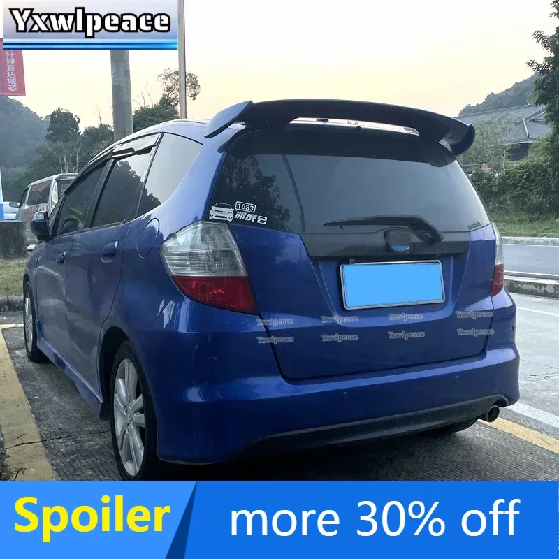 

For Honda Jazz Fit 2008 2009 2010 2011 2012 2013 ABS Plastic Primer Color Trunk Wing Rear Roof Spoiler Body Kit Accessories