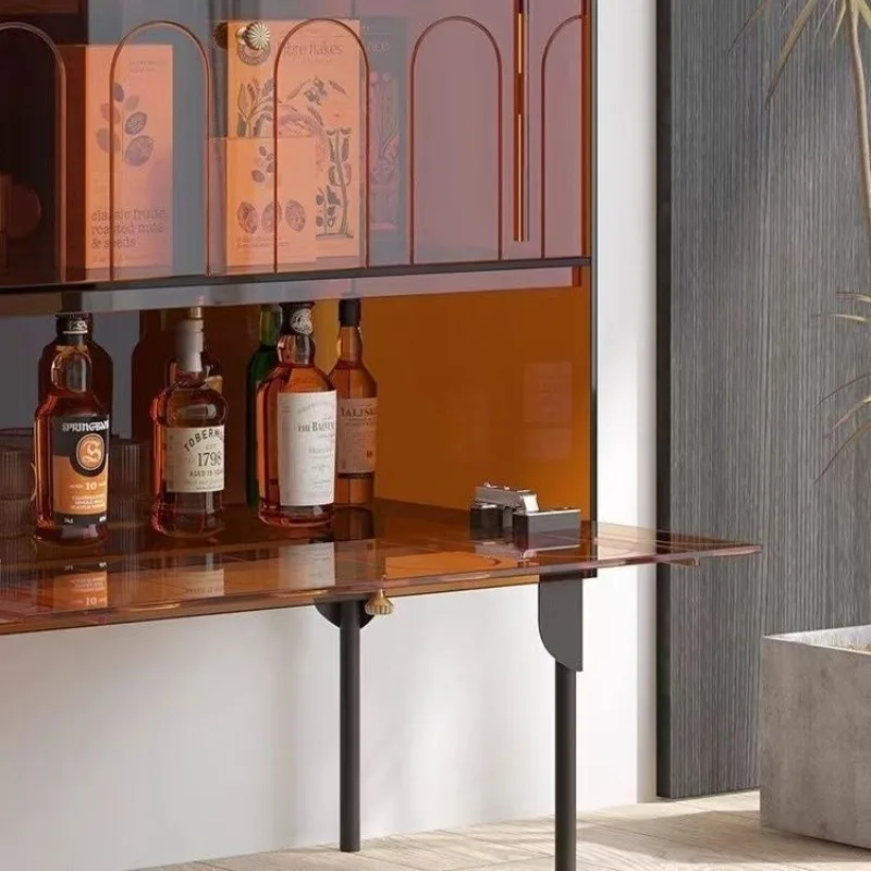 خزانة جانبية لتناول الطعام، خزانة شاي بسيطة وحديثة، أريكة غرفة المعيشة، خزانة مشروبات جانبية، خزانة شقة صغيرة #4