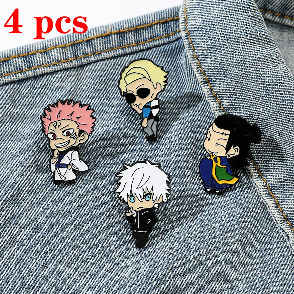 

Jujutsu Kaisen Anime Brooch Cosplay Itadori Yuji Fushiguro Megumi Badge Enamel Brooch Clothing Backpack Pins for Fans Gifts