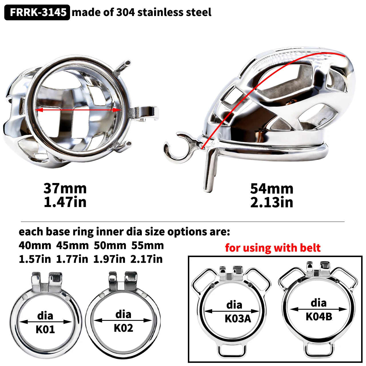 2026 High Quality Stainless Steel Male Chastity Cage Cock Mamba Penis Ring Chastity Belt BDSM Erotic Urethral Lock Sex Toy