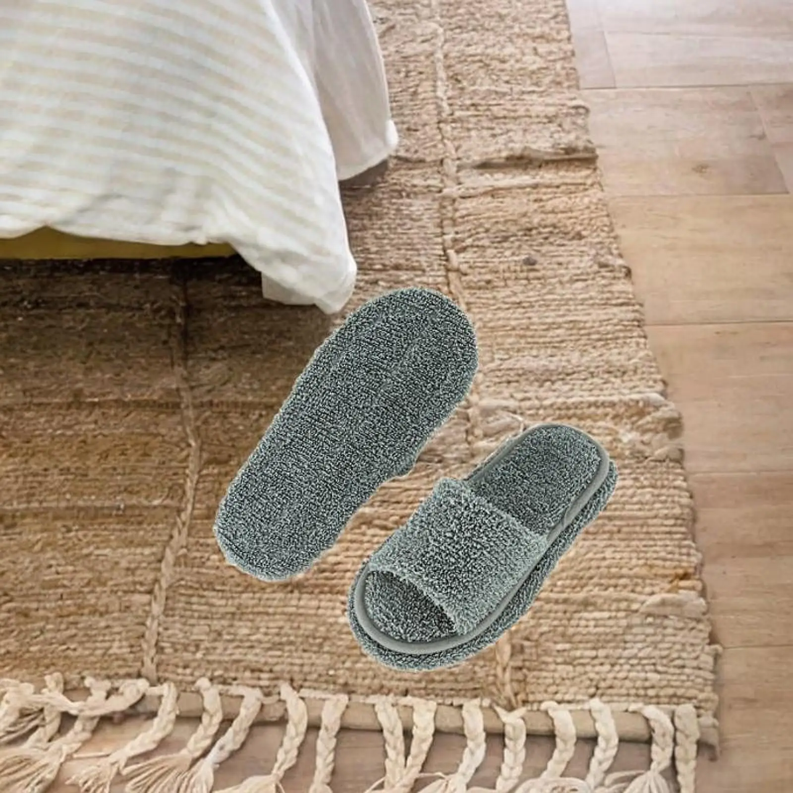 

Mop Slippers Detachable Cleaning Shoes for Floor Polishing Bathroom Bedroom