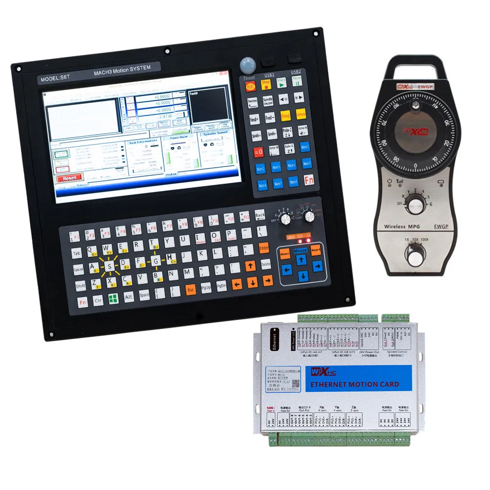

Mach3 4-осевой комплект контроллера с ЧПУ Компьютер с ЧПУ «все в одном» Панель управления ПК Промышленная панель S6T для гравировального фрезерного станка с ЧПУ