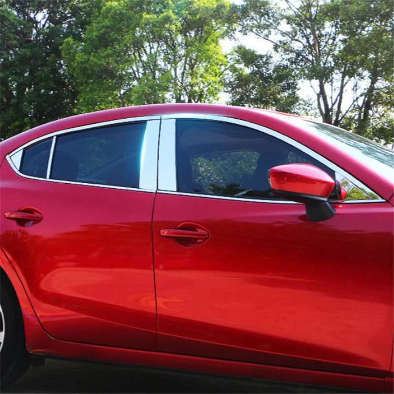 

WELKINRY For Mazda 3 BM BN 3rd Generation 2013-2018 Mazda Axela Car Body Door Window Central Middle B C Column Pillar Post Trim