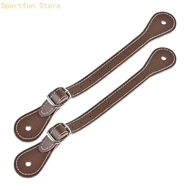 Equestrians Spur Straps with Adjustable for Positioning Heel Aids on Footwear X7JD