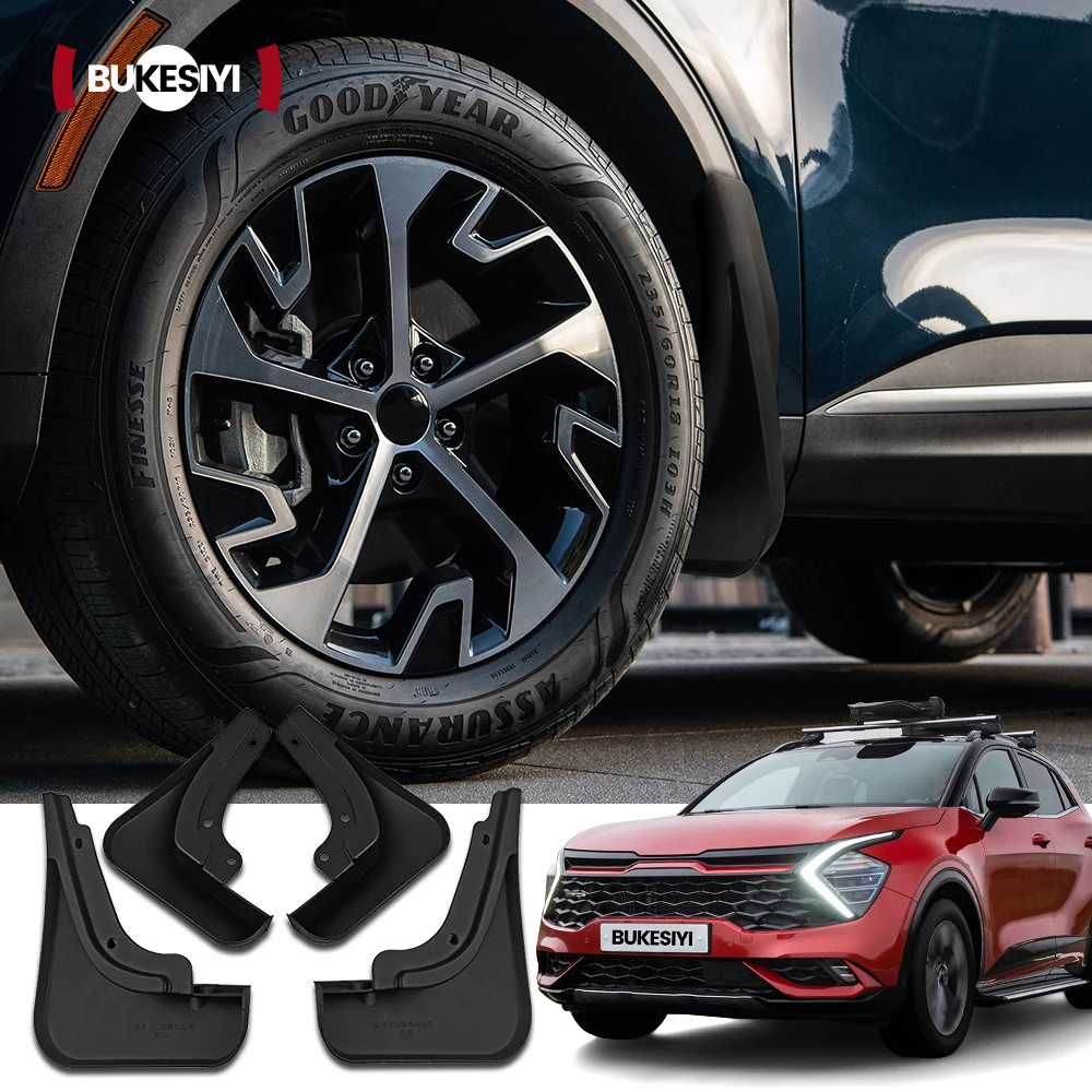 For Kia Sportage NQ5 LWB 2022 2023 2024 4pcs Mud Flaps Front Rear MudFlaps Splash Guards Fender Car Mudguards Accessories