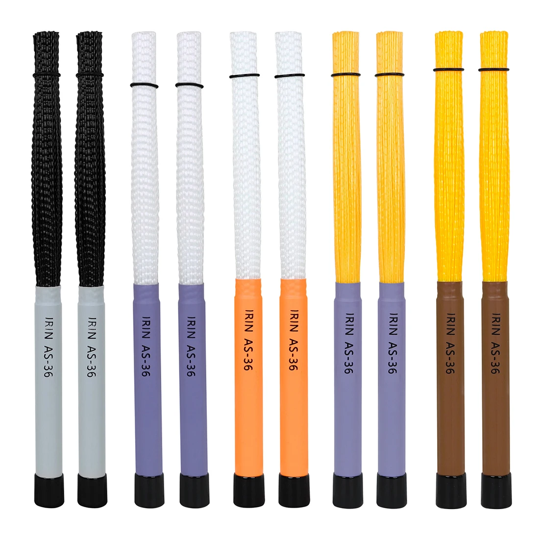 

IRIN 1 пара джазовых музыкальных барабанных щеток, барабанные палочки, нейлоновая проволока, джазовые барабанные палочки, щетки, стержень, аксессуары для ударных инструментов