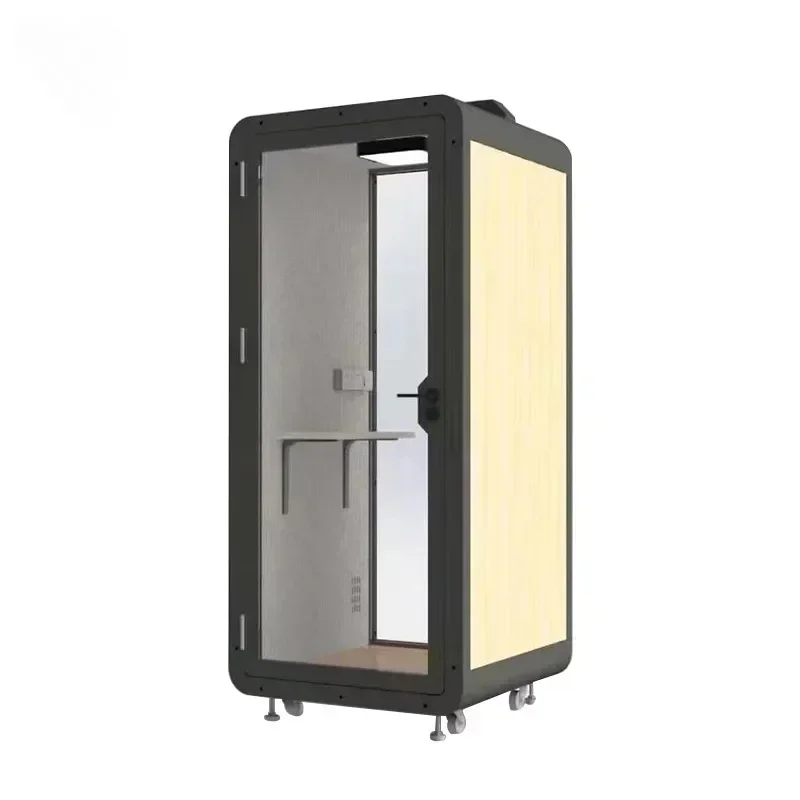 Hot SalesPoloRemovable Soundproof Movable Silence Vocal Booth Private Telephone Call Pod With Ventilation System Office Phone Bo