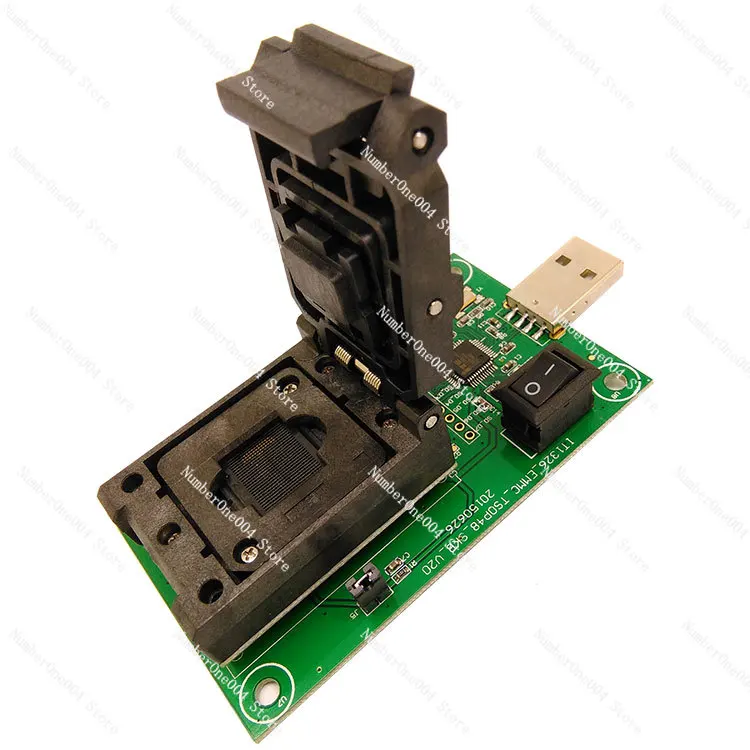 Suitable for EMCP221 flipping shrapnel to USB test socket BGA221 combustion socket to read data