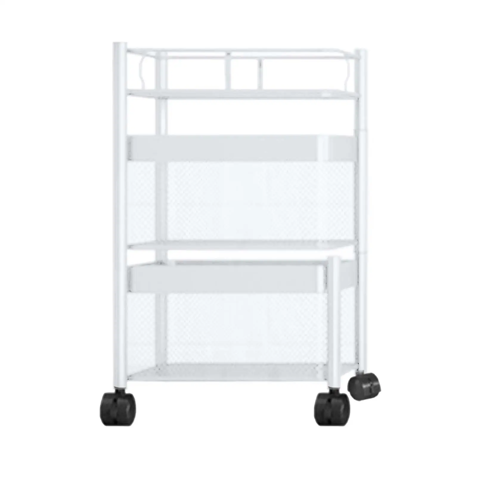 Heavy Duty Kitchen Shelf with Wheels, Shelves Cart ,Storage Trolley, for Household Bathroom