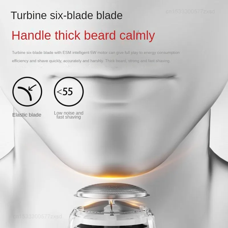 Golarka elektryczna Youpin mała wodoodporna, długa wytrzymałość akumulatorowa golarka męska samochodowa podróżna Mini przenośna szybkie czyszczenie