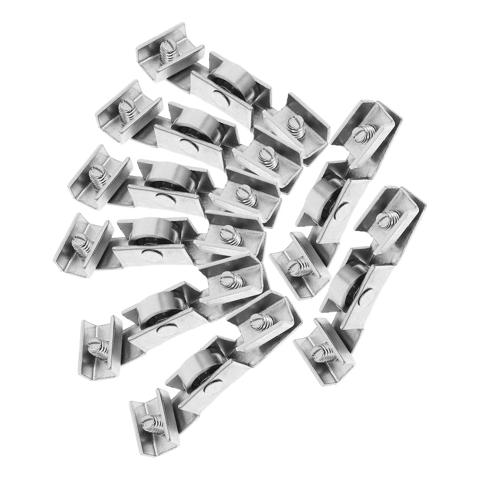 

8pcs Glass Door Metal Sliding Roller Window Mute Bearing Wheel For Sliding Doors Patio Cabinets Track Wheel Replacement Hardware