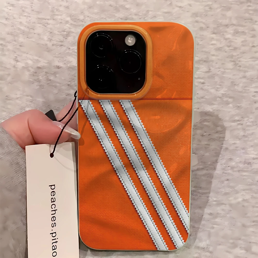 Orange Stripe Pattern Print Ar - đánh giá và giá Phone Cases Orange