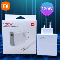 Xiaomi-Chargeur d'origine Turbo Fast Charge, 120W EU, Adaptateur Gan pour Redmi Note 11, 12, 13 Pro Plus, 5G, Mi 14, 13, 13T, Câble