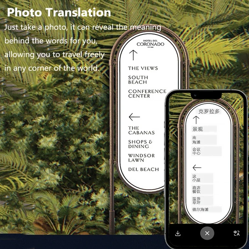 AI Translator Magnetic Bracket 130 Languages Simultaneous Interpretation Voice Call Photo Video Call Translator Meeting Minutes