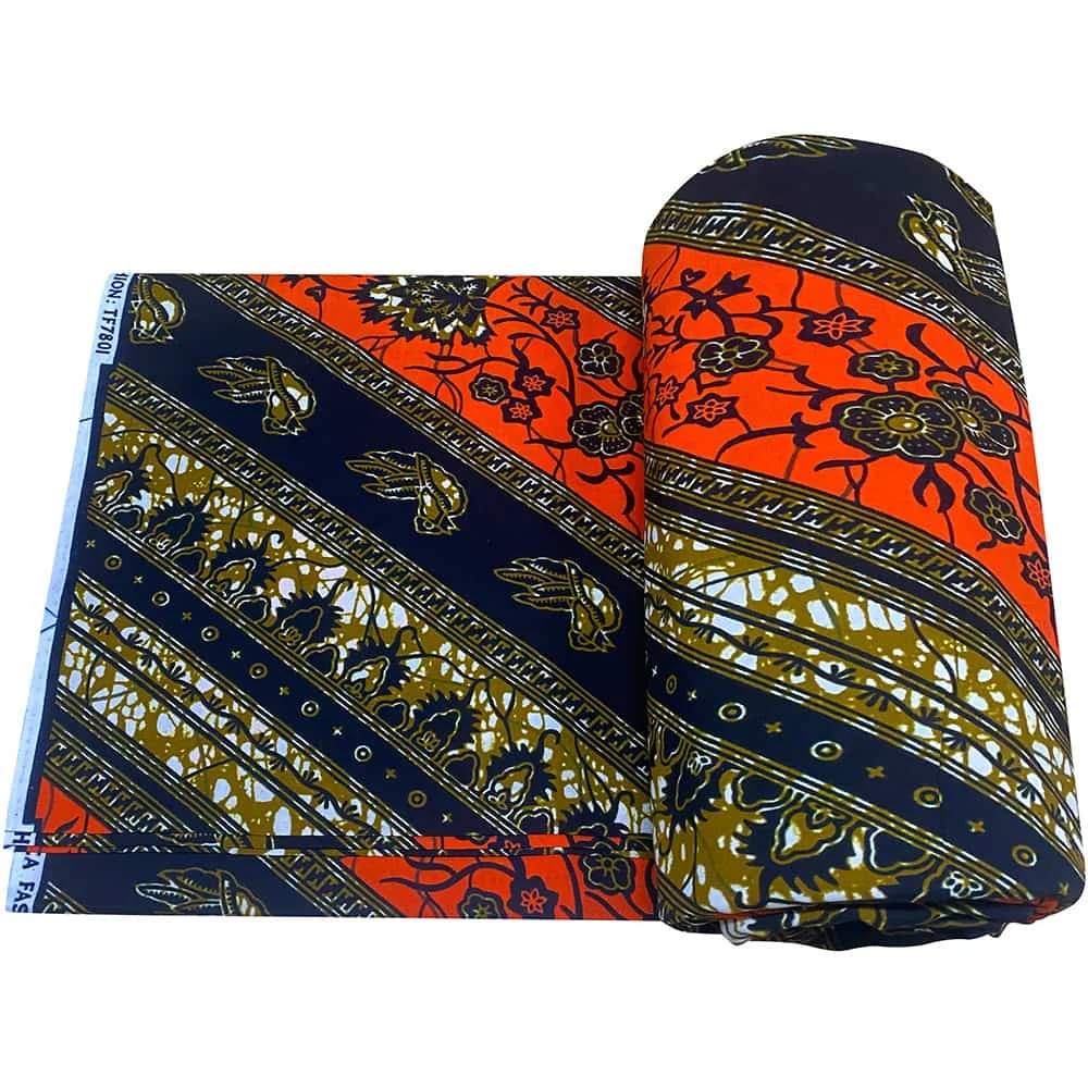 Восковая ткань с африканским принтом, 100% хлопок для повседневной одежды с геометрическим узором