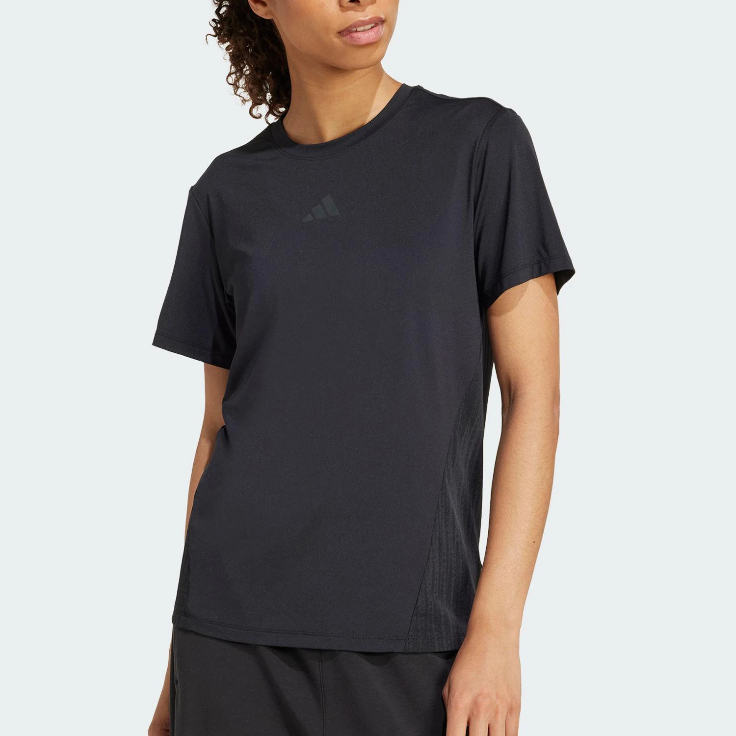 

Adidas genuine Summer Women's Training Breathable Knit Short Sleeve JZ6281